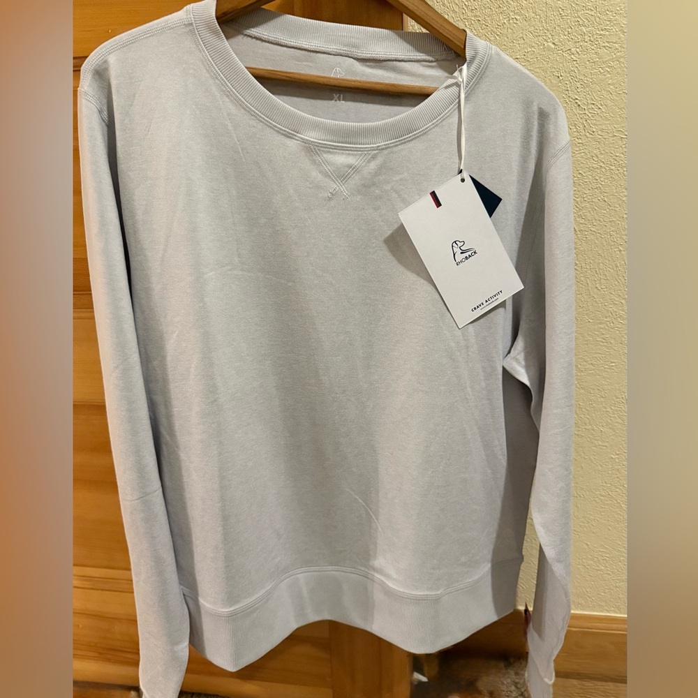 Rhoback Heather Glacier Grey Crew